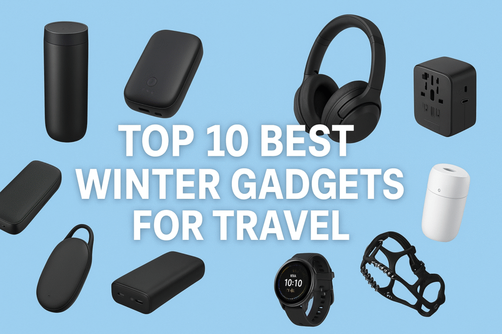 Top 10 Best Winter Gadgets for Travel – Stay Warm, Connected & Comfortable on Your Winter Adventures